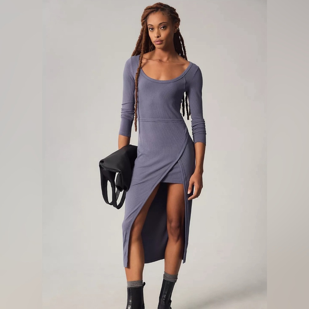 NWT Daily Practice by Anthropologie Wrap Midi Dress